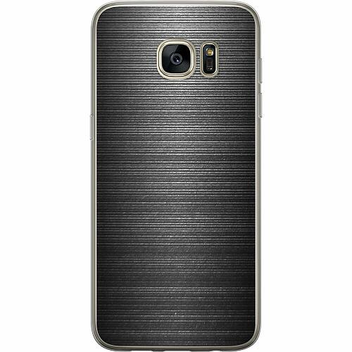 Samsung Galaxy S7 edge Genomskinligt Skal Brushed Metal