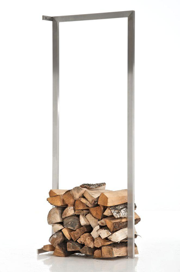 Öppen spis Holzständerwand 60x150 rostfritt stål