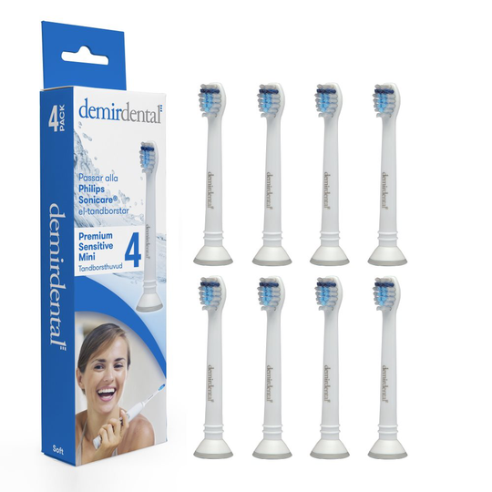 Demirdental Premium Sensitive Mini Tandborsthuvud 8-pack