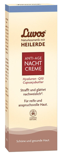 Luvos naturliga kosmetika med helande jord Luvos healing earth anti-aging nattkräm för mogen och krävande hud, 50ml