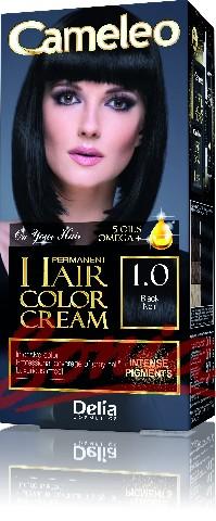 Delia Cosmetics Cameleo HCC permanent paint Omega + 1.0 Black No. 1op.