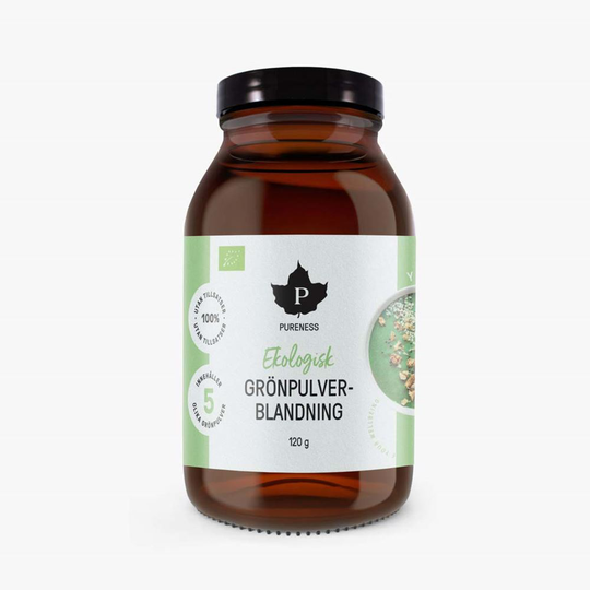 Grönpulverblandning Eko, 120 g, Kosttillskott
