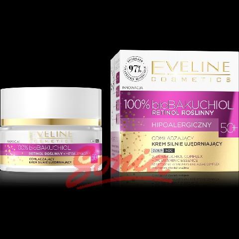 Eveline Bakuchiol 100% Organic Rejuvenating Cream 50+ strongly firming day and night 50ml