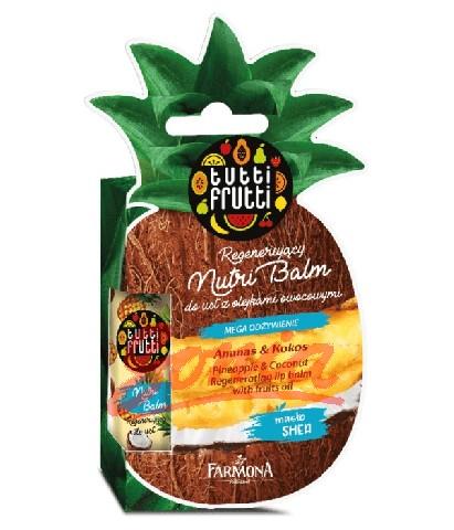 Farmona Tutti Frutti Lip Balm regenerating Pineapple & Coconut 12ml
