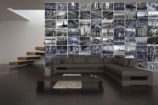 1Wall - Fototapet Creative collage CITY no2 (64 bitar)