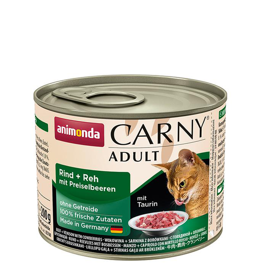 ANIMONDA Carny Adult can beef and venison 200 g of bilberry