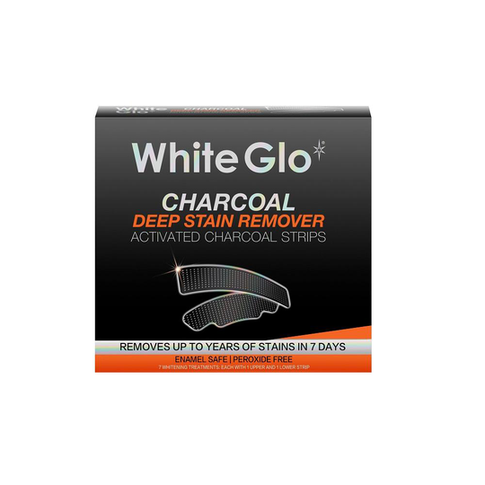 WHITE GLO Charcoal Teeth Whitening Strip