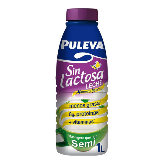 Halvskummad mjölk Puleva Laktosfri (1 L)