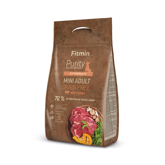 Fitmin hund renhet gf vuxen mini nötkött 4kg