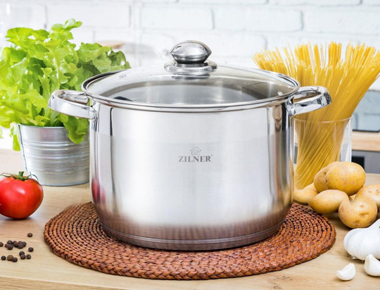 Stålpot 8.2L 26cm DNO 5 Layered Zilner ZL-7308