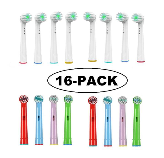 Oral-B kompatibla tandborsthuvuden 16 st Familjepack V2