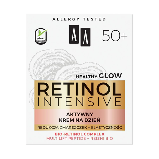 AA Retinol Intensiv 50+ Active Day Cream + Wrinkle Reduction Flexibilitet Multi peptid & Organic Reishi 50ml