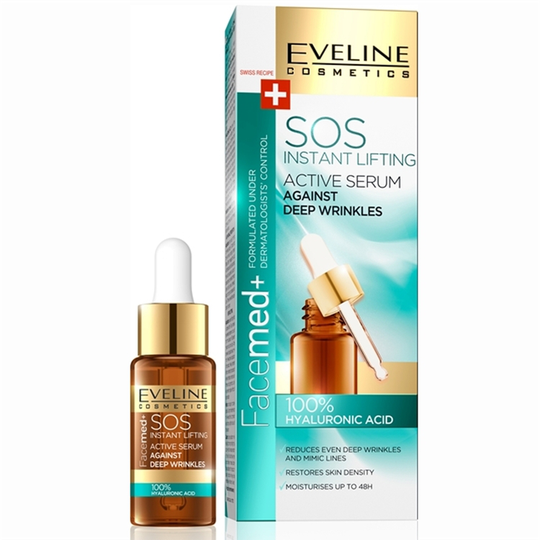 Eveline Face Med Sos Active Serum 100% Hyaluronic Acid