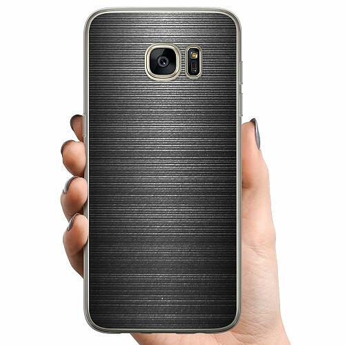 Samsung Galaxy S7 edge TPU Mobilskal Brushed Metal