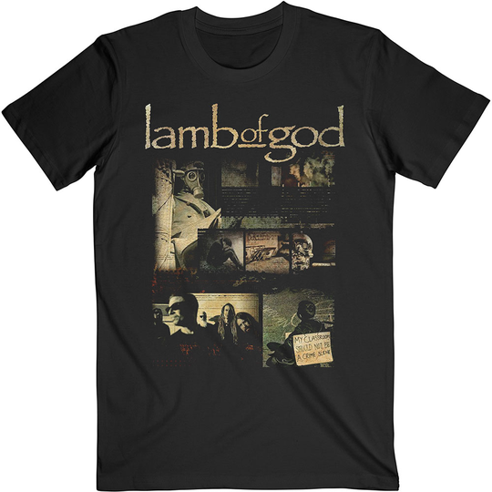 Lamb Of God Unisex T-Shirt: Album Collage (Medium)