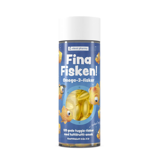Elexir Pharma Fina Fisken Omega-3 120 tuggtabletter