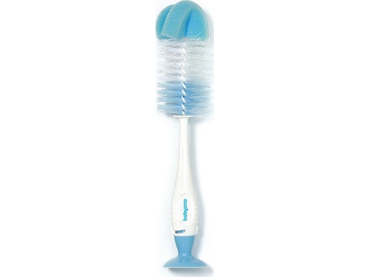 Babyono Self-standing brush for bottles and teats with suction cup and retractable mini brush (728/01)