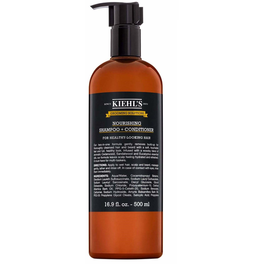 Kiehl's Men Grooming Solutions Nourishing Shampoo + Conditioner 500 ml