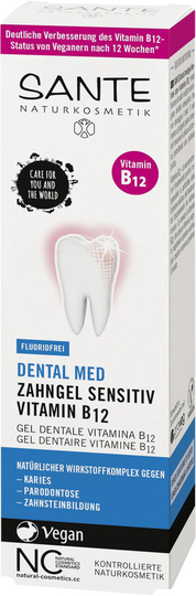 Sante DENTAL MED tandgelé vitamin B12 utan fluor, 75ml