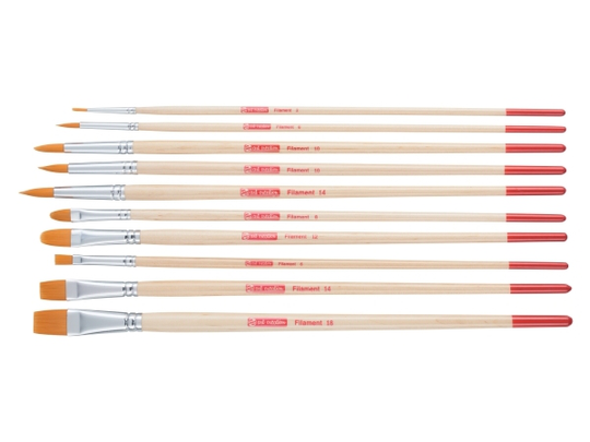 Talens Art Creation Oil & acrylic brush set polyester | 10 brushes