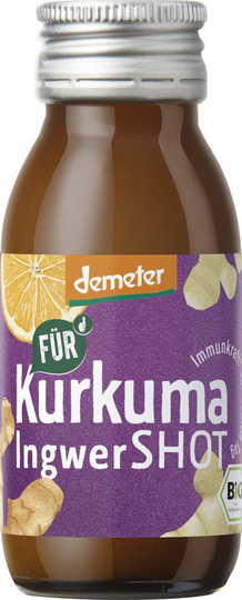 12 x FÖR Gurkmeja ingefärashot, 60ml