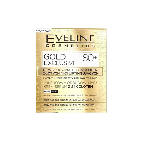 Eveline Gold Lift Expert 80+ cream-serum rebuilding the day and night 50ml