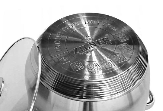 Stålkruka 4,6 liter 22 cm botten 9 skiktad ZILNER ZL-7306