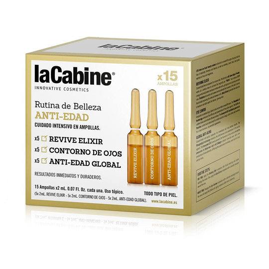 LA CABINE RUTINA DE BELLEZA anti-age ampollas 15 x 2 ml