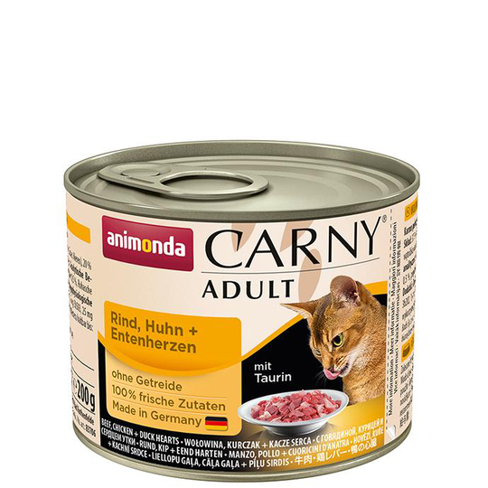 Carny Adult ANIMONDA can beef chicken duck heart 200g
