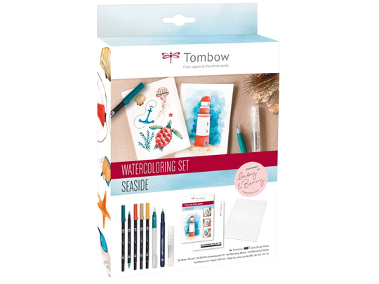 Marker Tombow ABT Dual Brush sæt Seaside