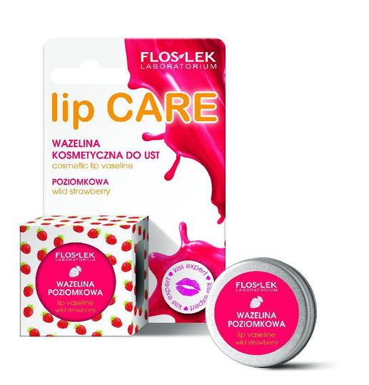 FLOSLEK_Lip Care wazelina kosmetyczna do ust poziomkowa 15g