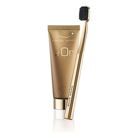 Tandkräm Kit med tandborste d'Or Swiss Smile (2 Delar)