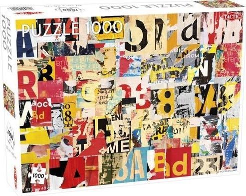 Tactic Puzzle 1000 Poster Collage Pattern