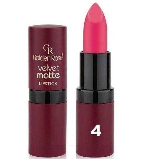 Golden Rose Velvet Matte Lipstick #04 Dark Pink