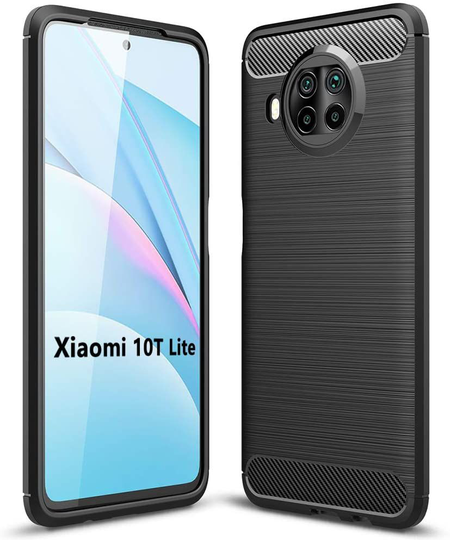 Xiaomi Mi 10T Lite • Mobilskal • Brushed Metal • Svart