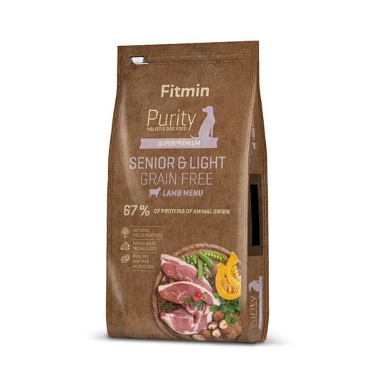 Fitmin hund renhet gf Senior & Light Lamb 2kg