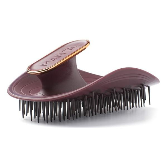Utslätningsborste Healthy Hair Brush Manta Flexibel Rödbrun