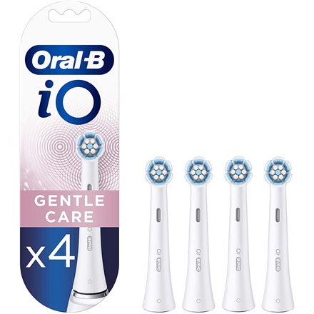 Oral-B tandborstbyteshuvuden iO Gentle Clean Heads, för vuxna, Antal borsthuvuden ingår 4, Vit