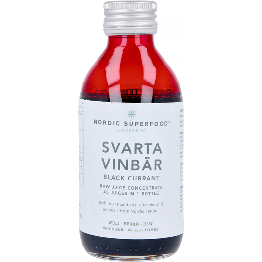 Nordic Superfood Rawjuice concentrate-svarta vinbär 195 ml
