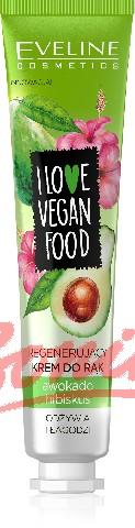 Eveline I Love veganer mad regenererende creme til hænder og Avocado Hibiscus 50ml