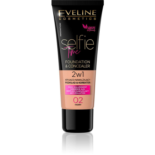 Eveline Cosmetics Selfie Time Foundation & Concealer 02 marfim