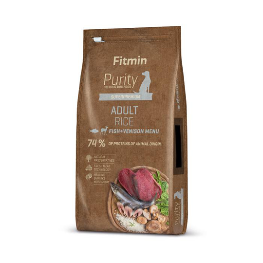 Fitmin Dog Renhet Ris Vuxen Fisk & Venison 2kg