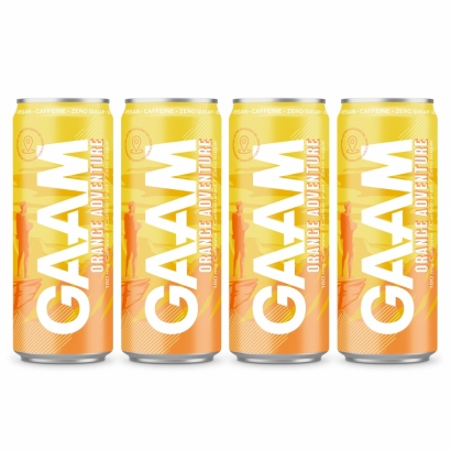 4 x GAAM Energy 330 ml Orange Adventure