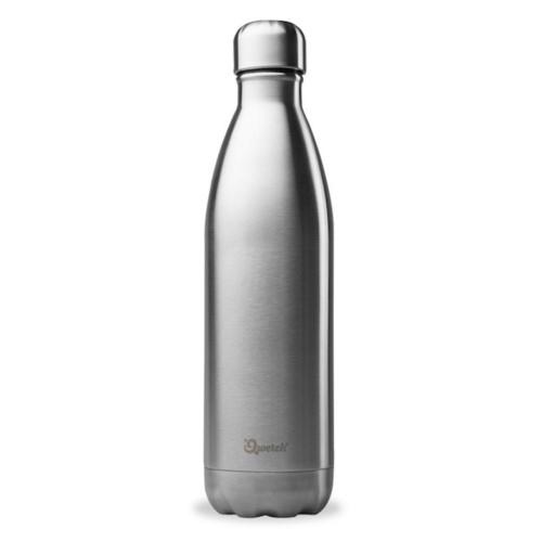 Isolerad vattenflaska av metall 750 ml Brushed Steel - Qwetch