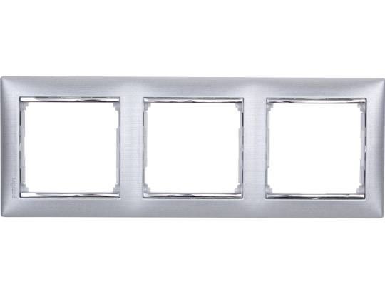 Legrand Valena triple frame brushed aluminum (770333)