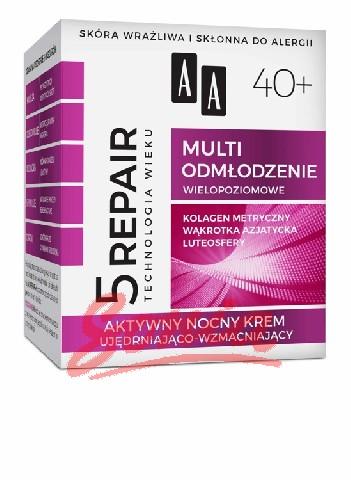 AA_Technology Age 5Repair 40+ krem ujędrniająco-wzmacniający na noc 50ml