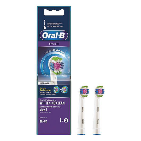Tandborsthuvud 3D White Whitening Clean Oral-B (2 pcs)