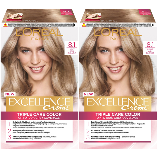 Loreal Paris Exellence Ljus Askblond Duo