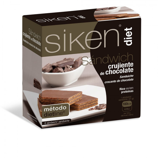 Kosttillskott för matsmältning Siken Diet Sandwich Choklad (6 uds)