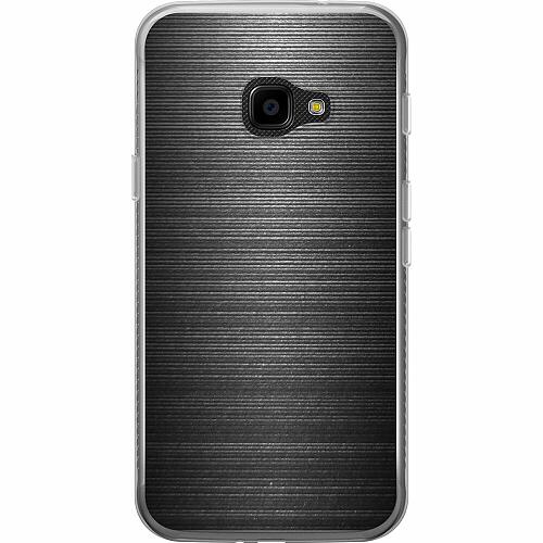 Samsung Galaxy Xcover 4 Genomskinligt Skal Brushed Metal